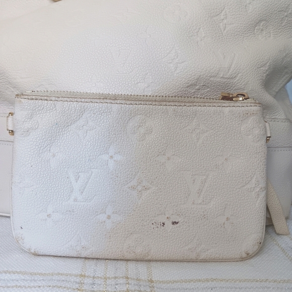 Louis Vuitton Citadine PM White Empreinte Tote Bag W/ Pochette - Picture 15 of 17